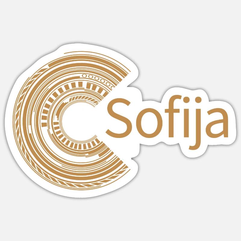 Für Sofija - Sticker Größe S (10 x 10 cm) - Mattweiß