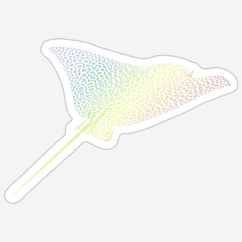 Rochen Sticker Größe S (10 x 10 cm)