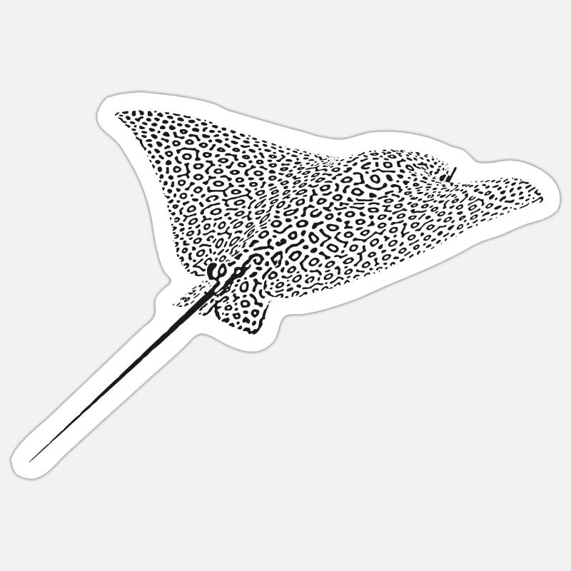 Rochen Sticker Größe S (10 x 10 cm)