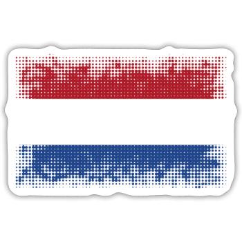 Netherlands as Netherlands - Sticker size S (10 x 10 cm) - white matte - Front