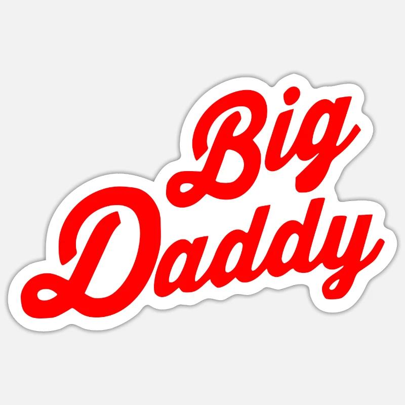 Big daddy - Sticker Größe S (10 x 10 cm) - Mattweiß