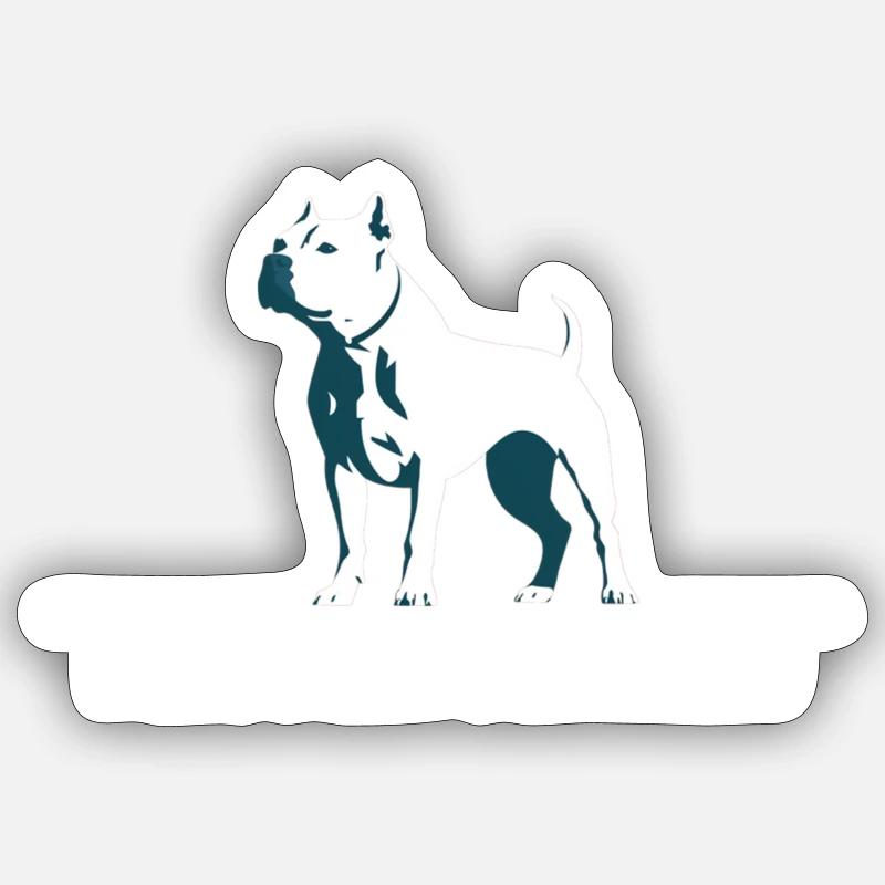 dont bully my breed - Sticker Größe S (10 x 10 cm) - Mattweiß