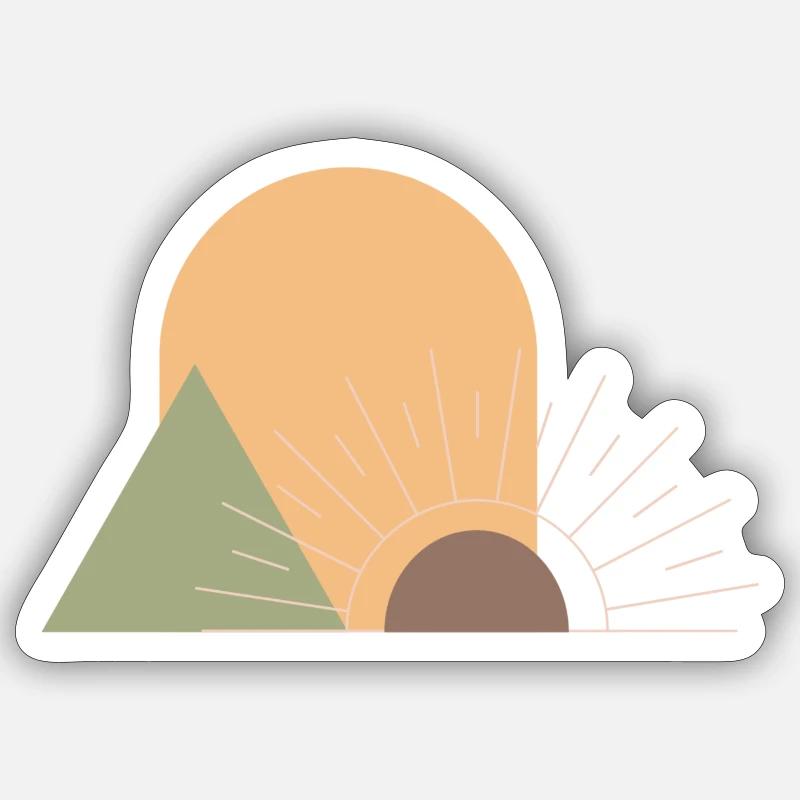 Boho Sonne Sticker Größe S (10 x 10 cm)