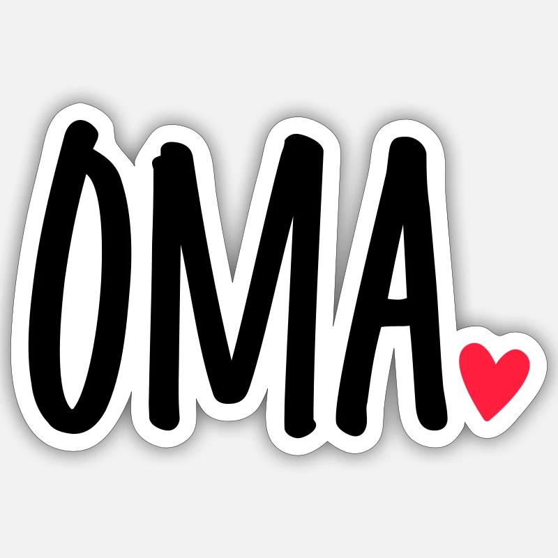 GRANNY - Sticker size S (10 x 10 cm) - white matte