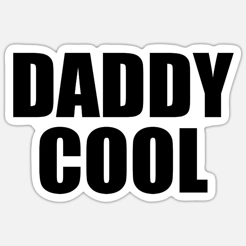 Daddy cool - Sticker size S (10 x 10 cm) - white matte