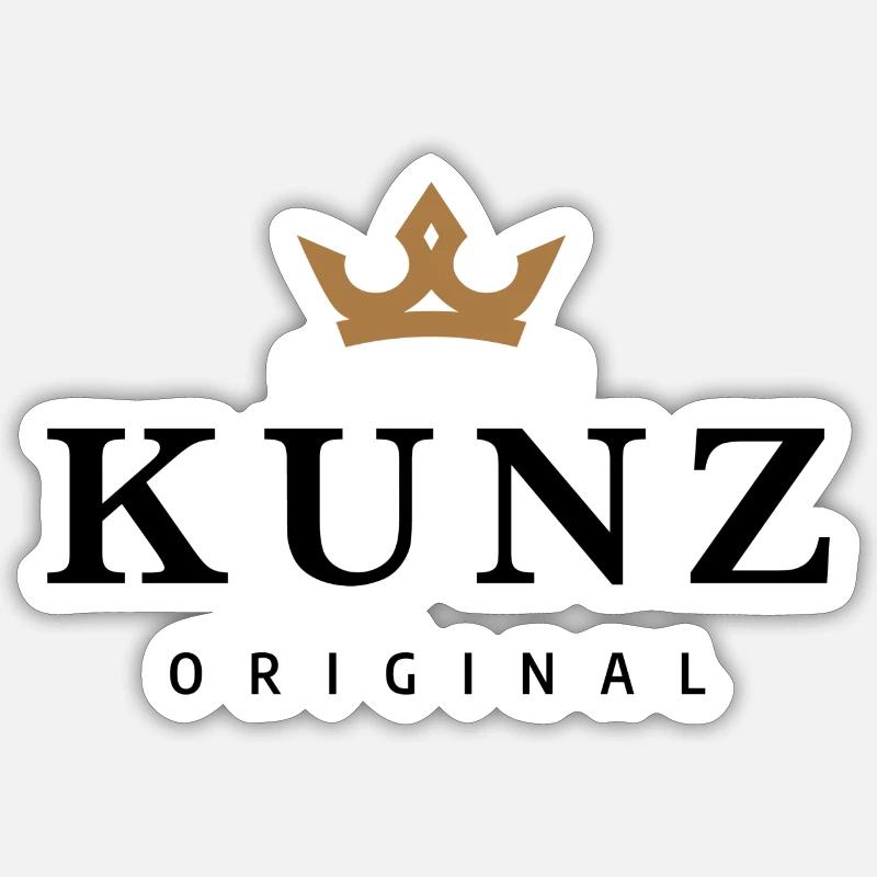 Kunz - Sticker Größe S (10 x 10 cm) - Mattweiß