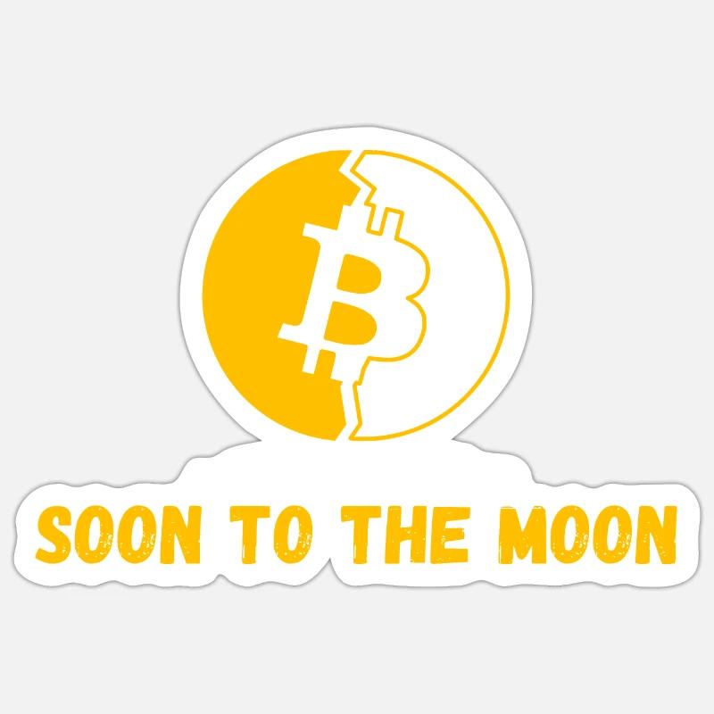 Bitcoin Crypto BTC - Sticker Größe S (10 x 10 cm) - Mattweiß