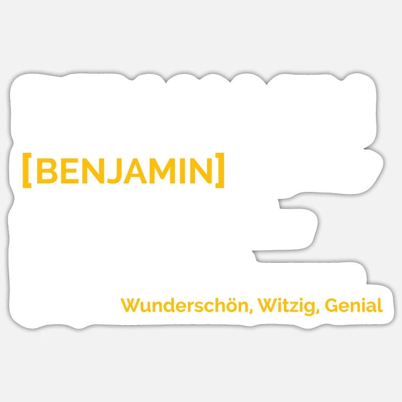 Benjamin Sticker Größe S (10 x 10 cm)
