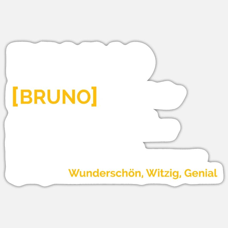 Bruno Sticker Größe S (10 x 10 cm)