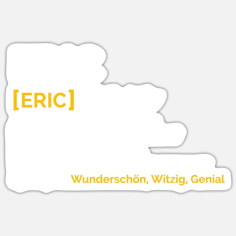 Eric - Sticker Größe S (10 x 10 cm) - Mattweiß