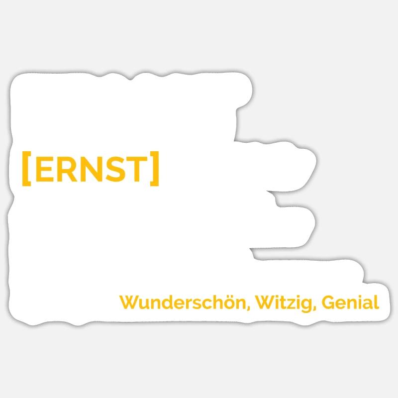 Ernst Sticker Größe S (10 x 10 cm)