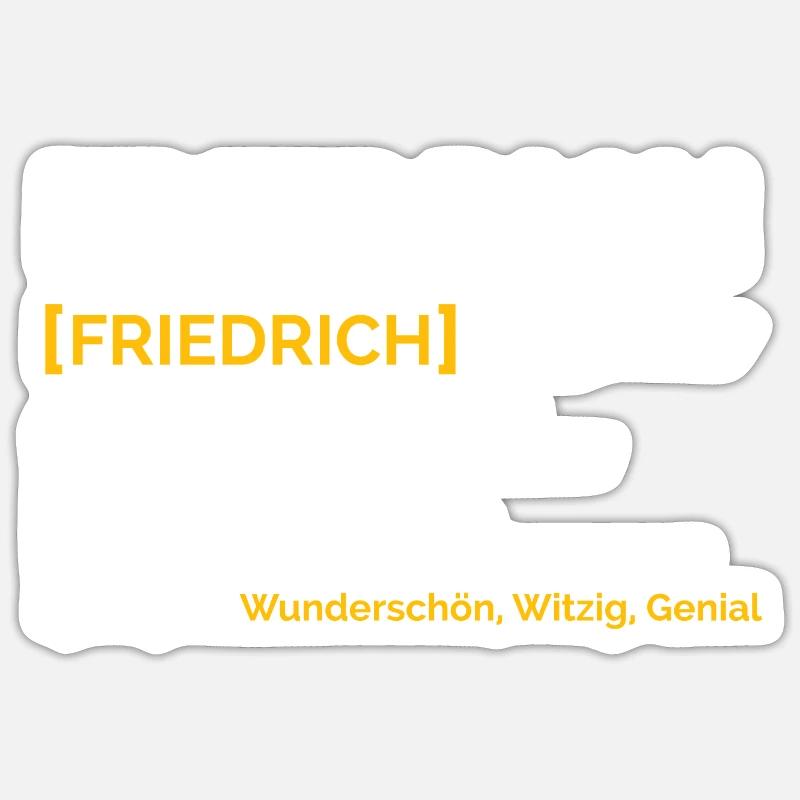 Friedrich Sticker Größe S (10 x 10 cm)