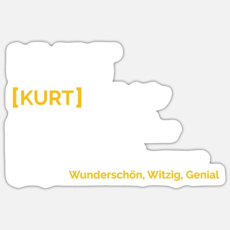 Kurt Sticker Größe S (10 x 10 cm)