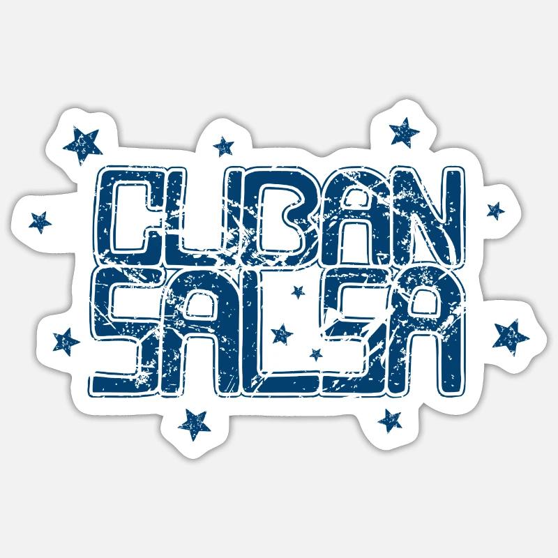 Salsa cubaine Rueda Timba Danse Sticker taille S (10 x 10 cm)