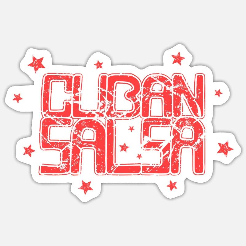 Salsa cubaine Rueda Timba Danse Sticker taille S (10 x 10 cm)