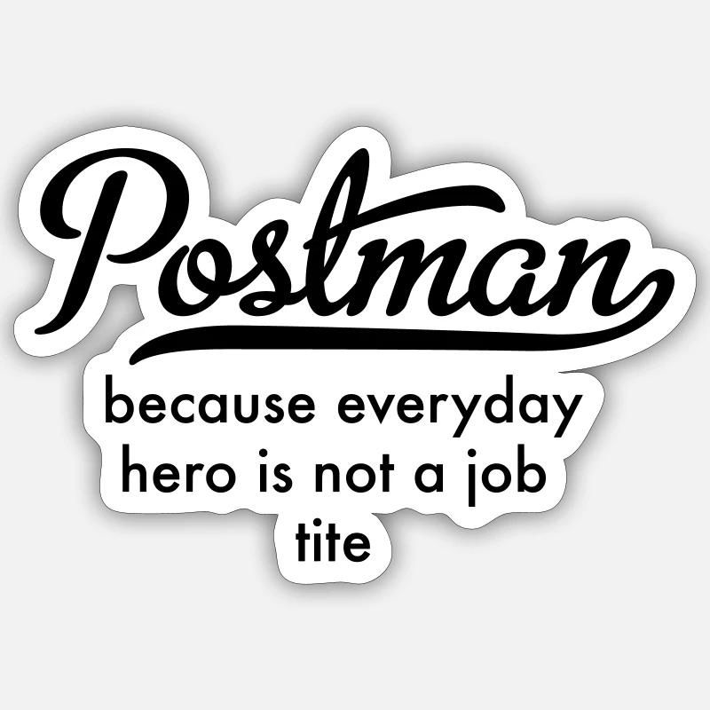 Postman Sticker size S (10 x 10 cm)