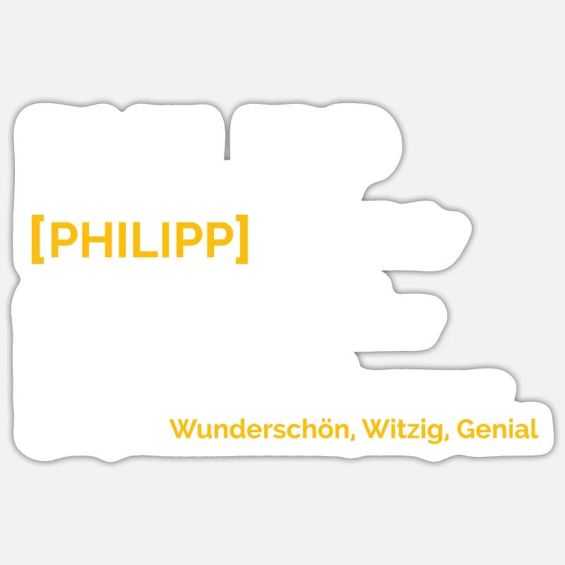 Philipp Sticker Größe S (10 x 10 cm)