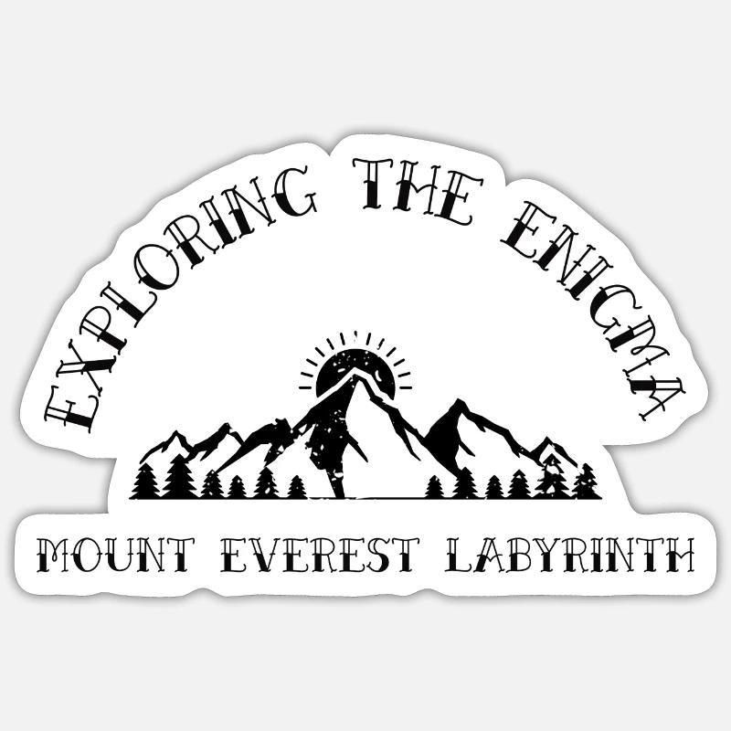 Exploring the Enigma Mount Everest Labyrinth Sticker size S (10 x 10 cm)