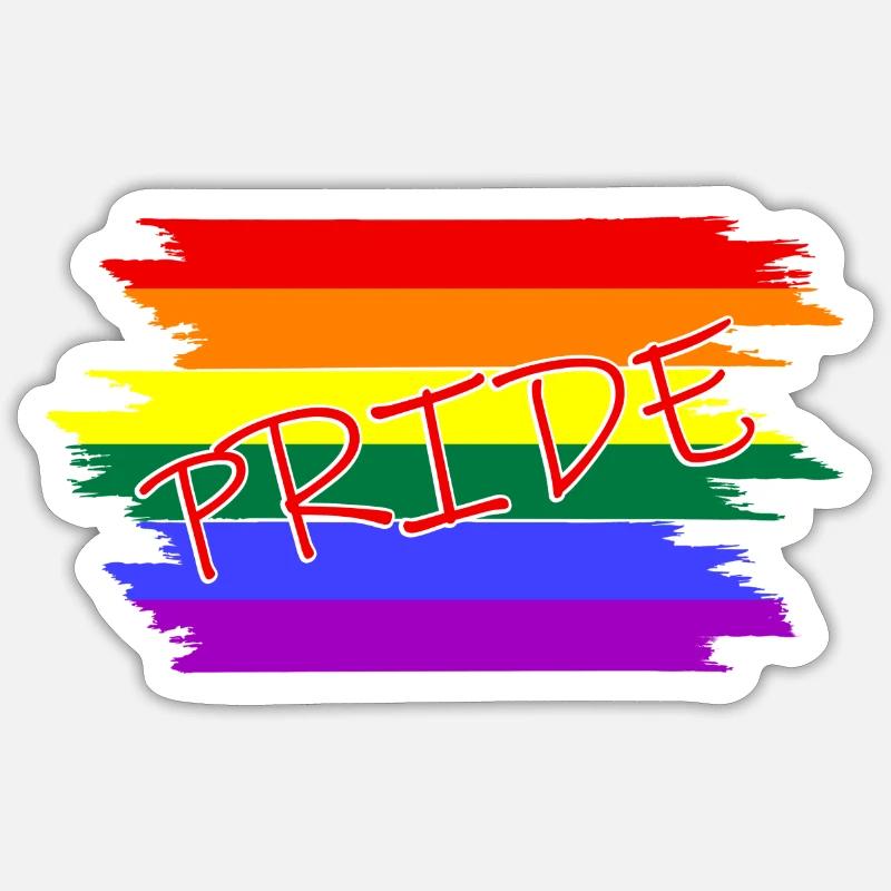 Pride - Sticker Größe S (10 x 10 cm) - Mattweiß