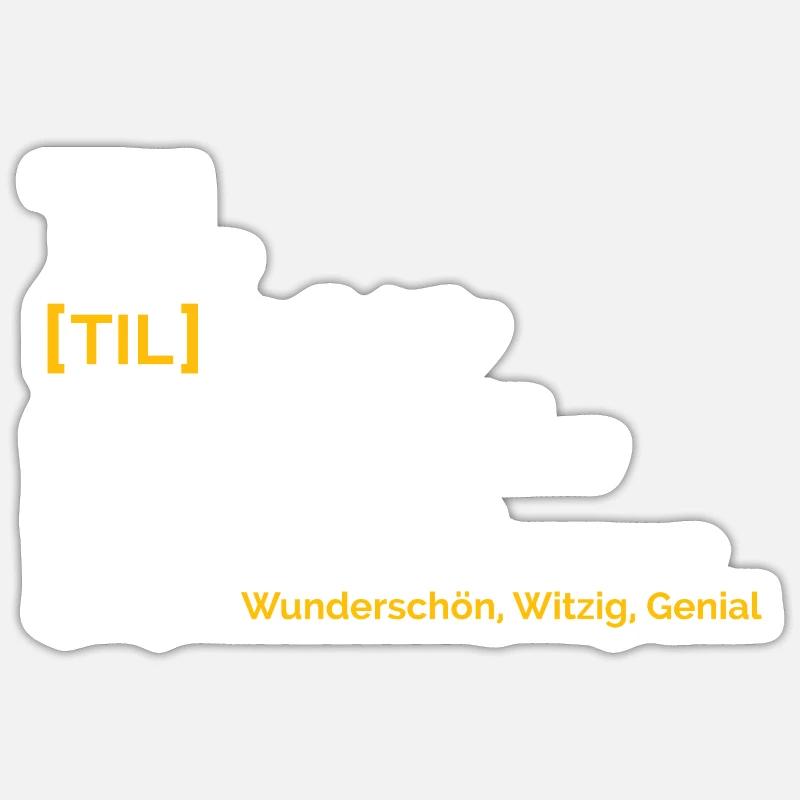Til - Sticker size S (10 x 10 cm) - white matte