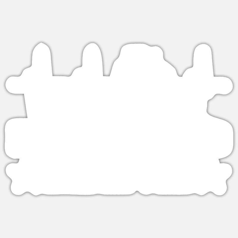 Traktor - Sticker Größe S (10 x 10 cm) - Mattweiß