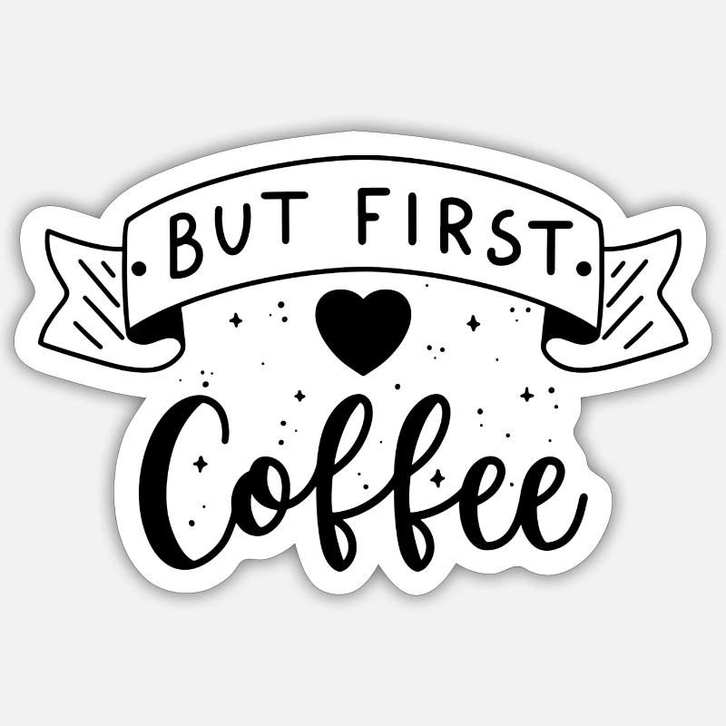 Café Sticker taille S (10 x 10 cm)