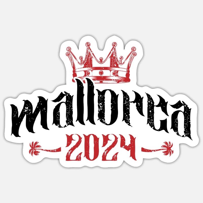 Mallorca 2024 - Sticker Größe S (10 x 10 cm) - Mattweiß