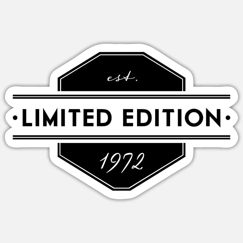 LIMITÉ EDITION_1972 - Sticker taille S (10 x 10 cm) - blanc mat