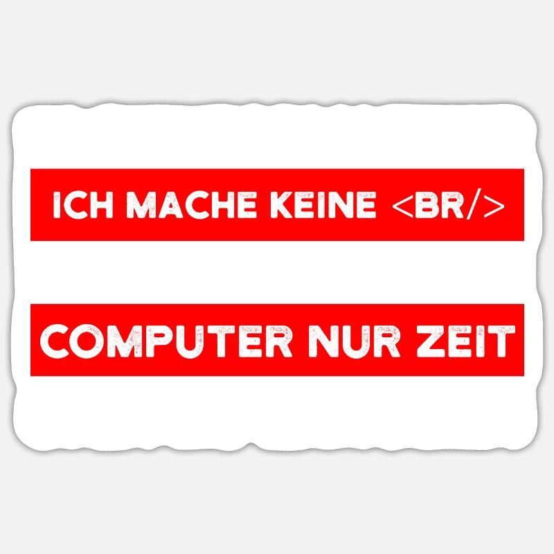 Fachinformatiker Beruf Coder Geschenk Sticker Größe S (10 x 10 cm)