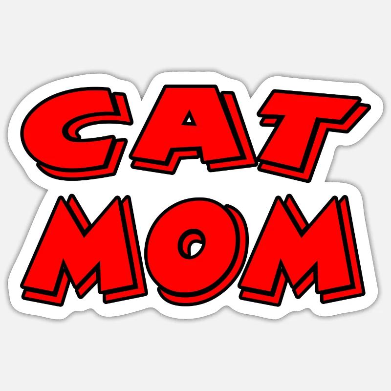 Feline - Sticker size S (10 x 10 cm) - white matte