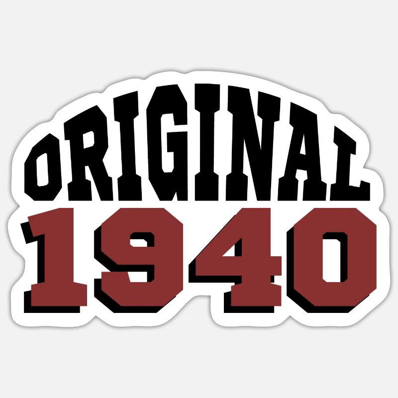 Original 1940 - Sticker Größe S (10 x 10 cm) - Mattweiß