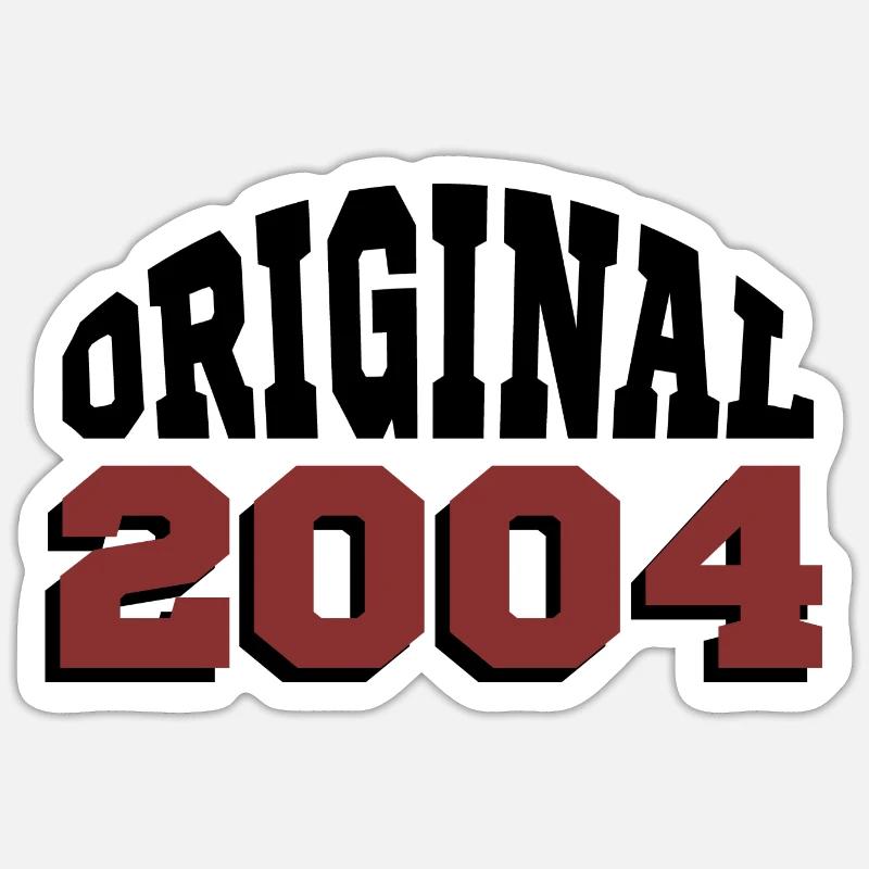 Original 2004 - Sticker taille S (10 x 10 cm) - blanc mat