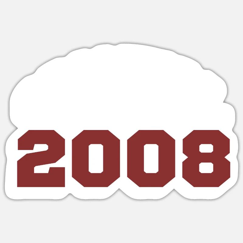 Original 2008 - Sticker taille S (10 x 10 cm) - blanc mat