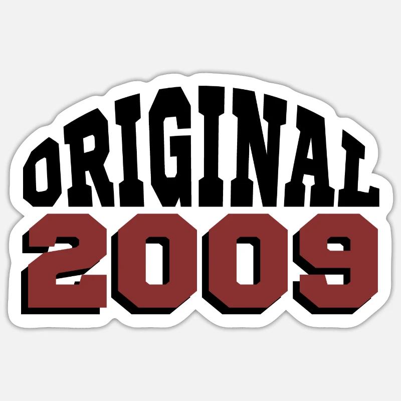 Original 2009 - Sticker taille S (10 x 10 cm) - blanc mat