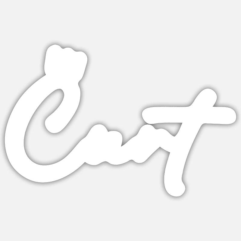 Curt Name avec C Nom de garçon Garçon Naissance Bébé Garçon Sticker taille S (10 x 10 cm)