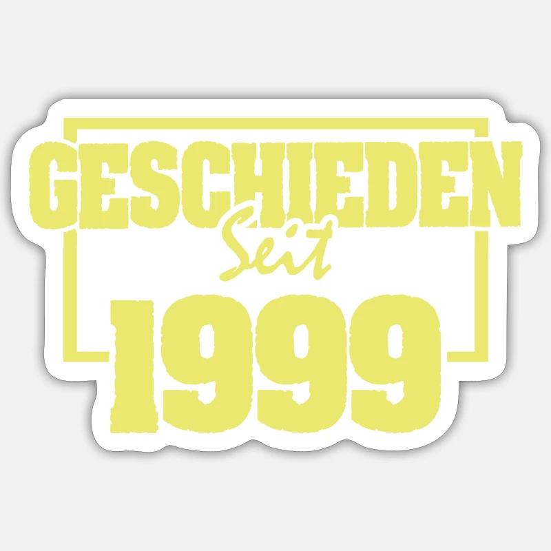 Single 1999 - Sticker size S (10 x 10 cm) - white matte