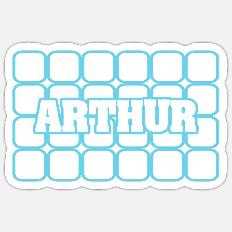 Arthur Sticker size S (10 x 10 cm)
