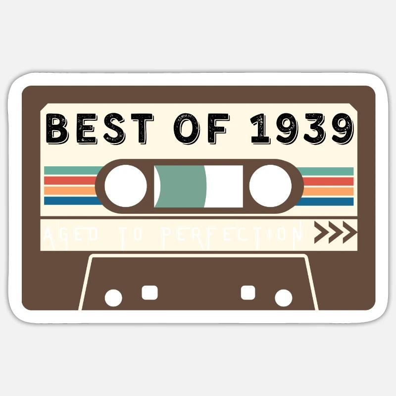 Das Beste von 1939 - Sticker Größe S (10 x 10 cm) - Mattweiß