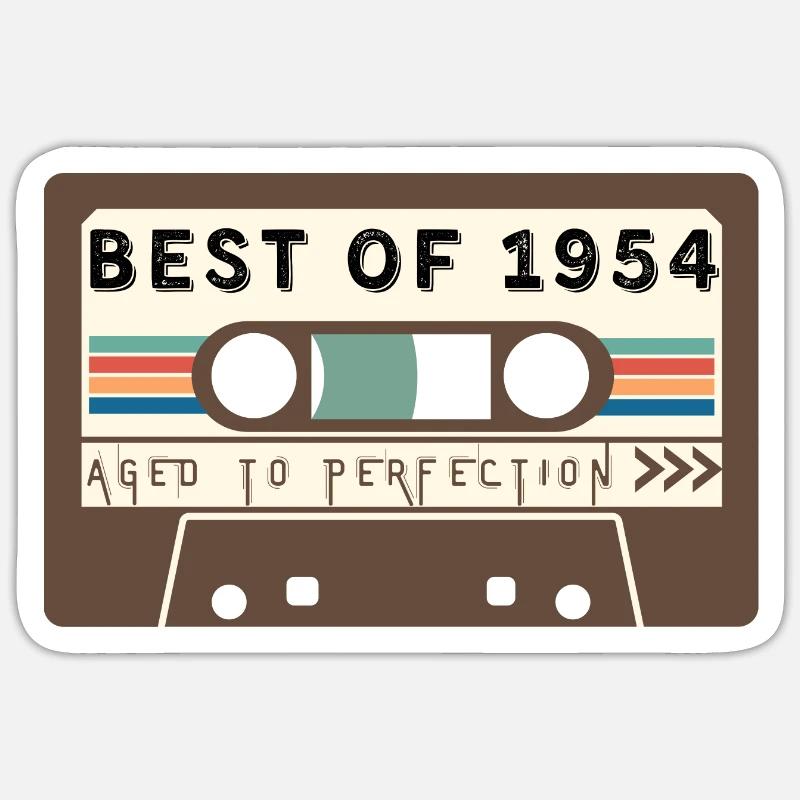 Das Beste von 1954 - Sticker Größe S (10 x 10 cm) - Mattweiß