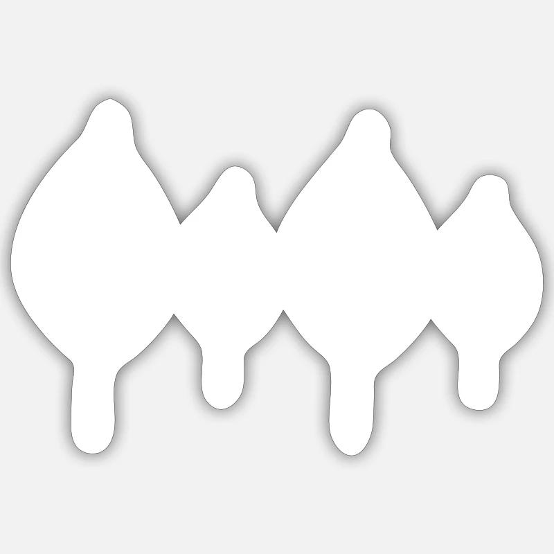 Symbole de plantation de feuilles de feuilles Sticker taille S (10 x 10 cm)