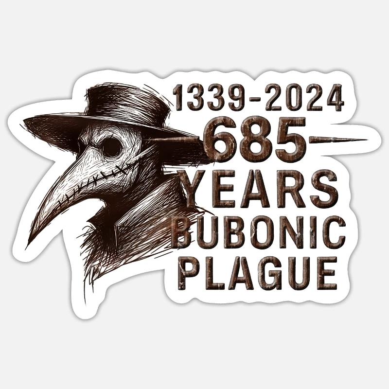 Peste éternelle Sticker taille S (10 x 10 cm)