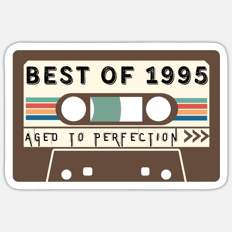 Das Beste aus 1995 - Sticker Größe S (10 x 10 cm) - Mattweiß