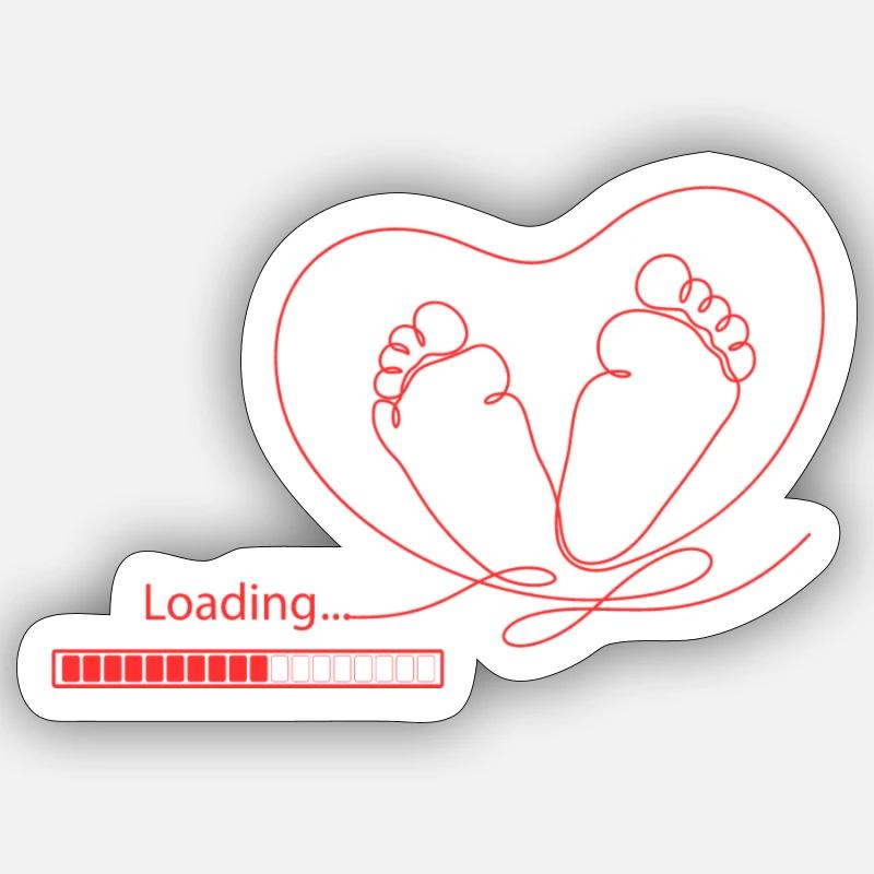 Loading... - Sticker size S (10 x 10 cm) - white matte