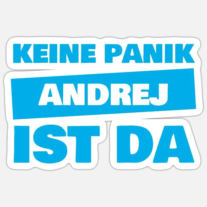 First name Andrej - Sticker size S (10 x 10 cm) - white matte