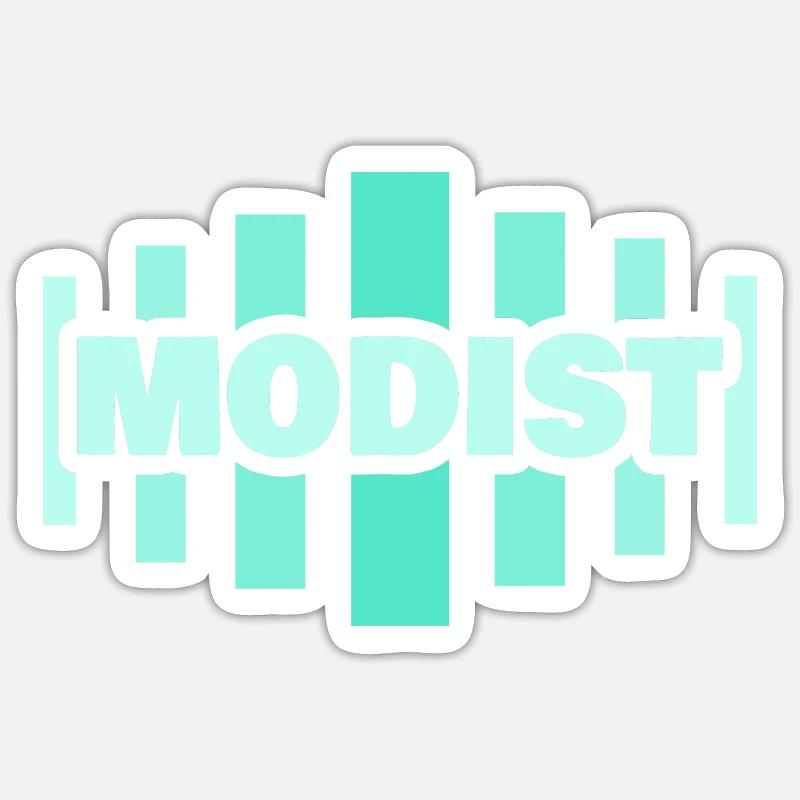 Cadeau pour modiste - Sticker taille S (10 x 10 cm) - blanc mat