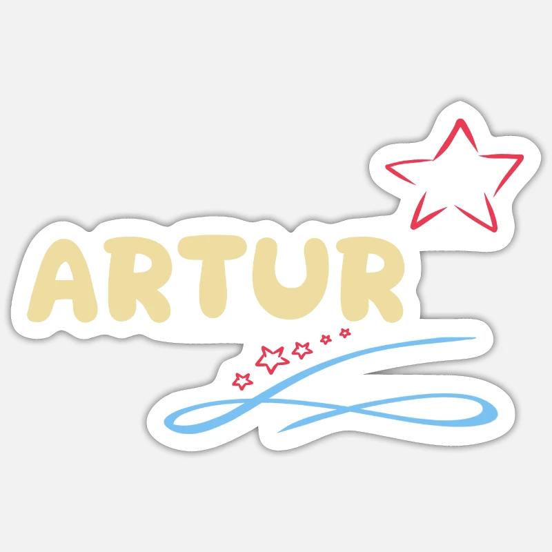 Cadeau pour Artur - Sticker taille S (10 x 10 cm) - blanc mat