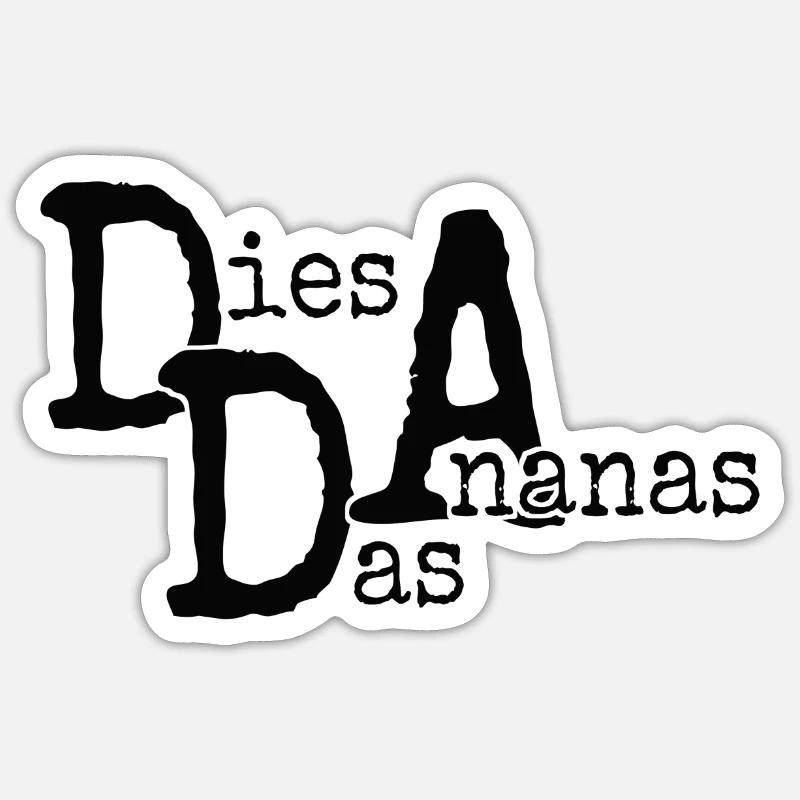 This is the pineapple Sticker size S (10 x 10 cm)