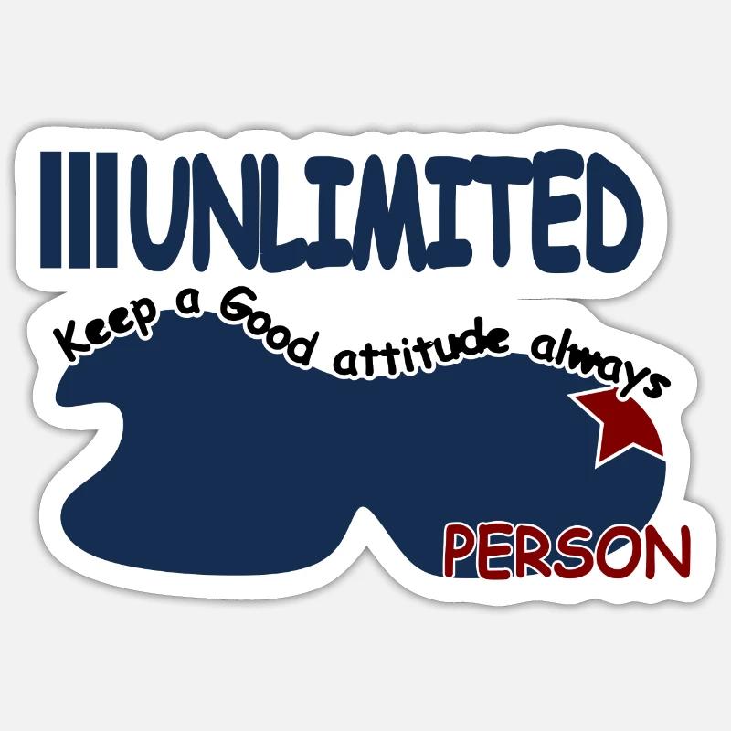 Keep a good attitude always - Sticker Größe S (10 x 10 cm) - Mattweiß
