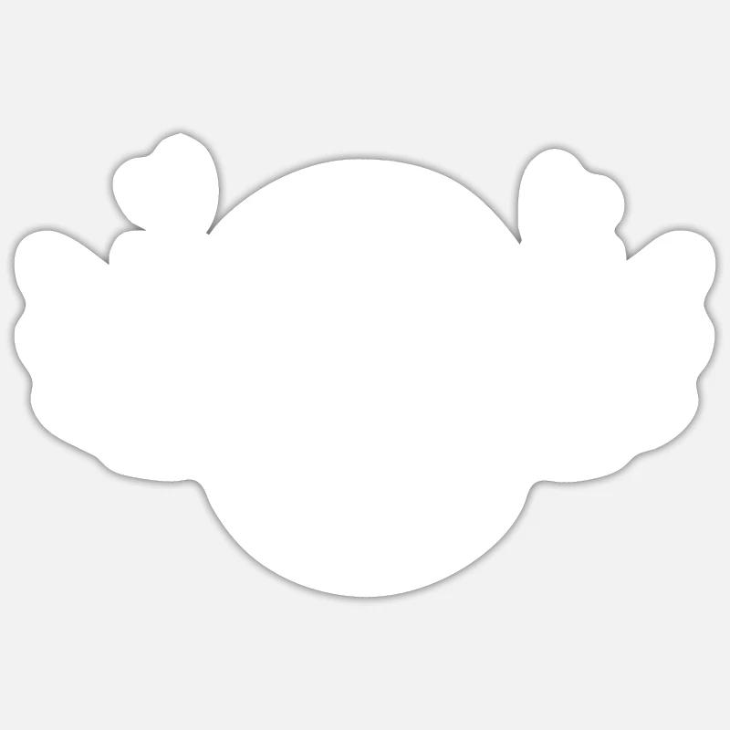 Colombe - Sticker taille S (10 x 10 cm) - blanc mat