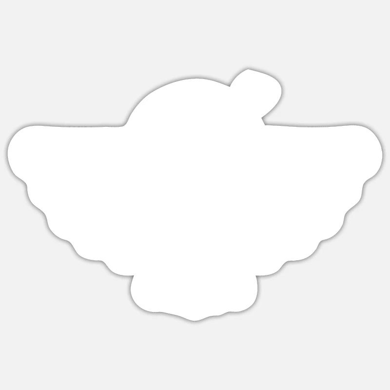 Taube - Sticker Größe S (10 x 10 cm) - Mattweiß